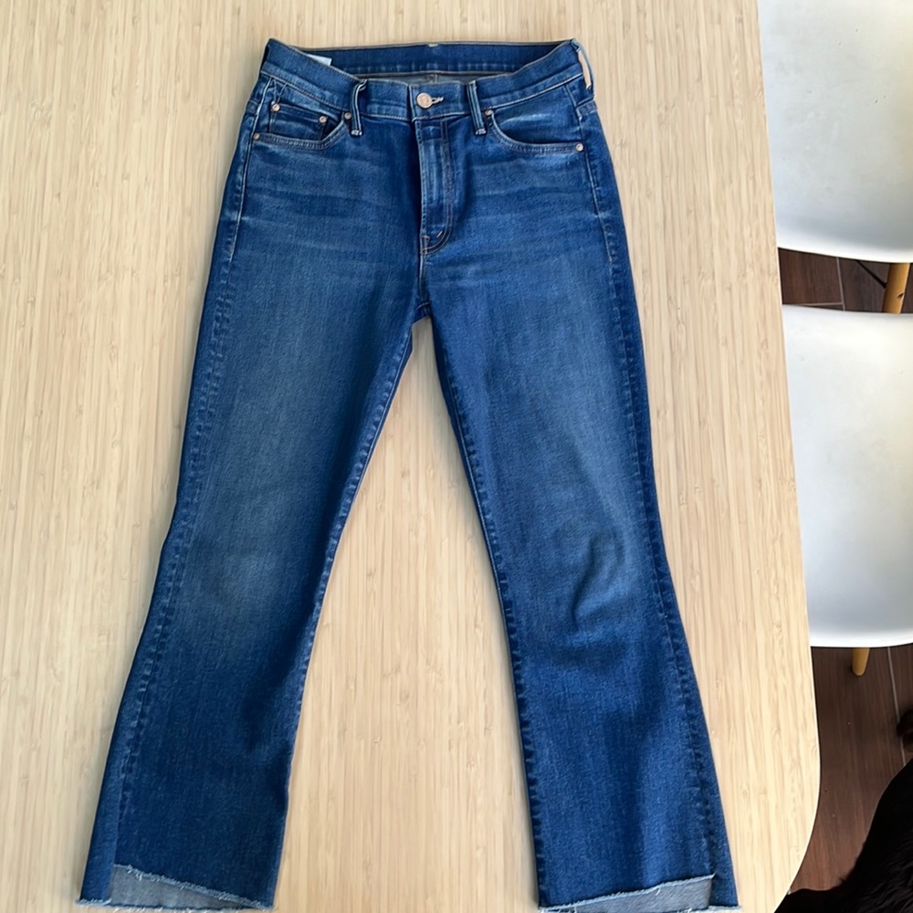 Mother The Insider Crop Step Fray